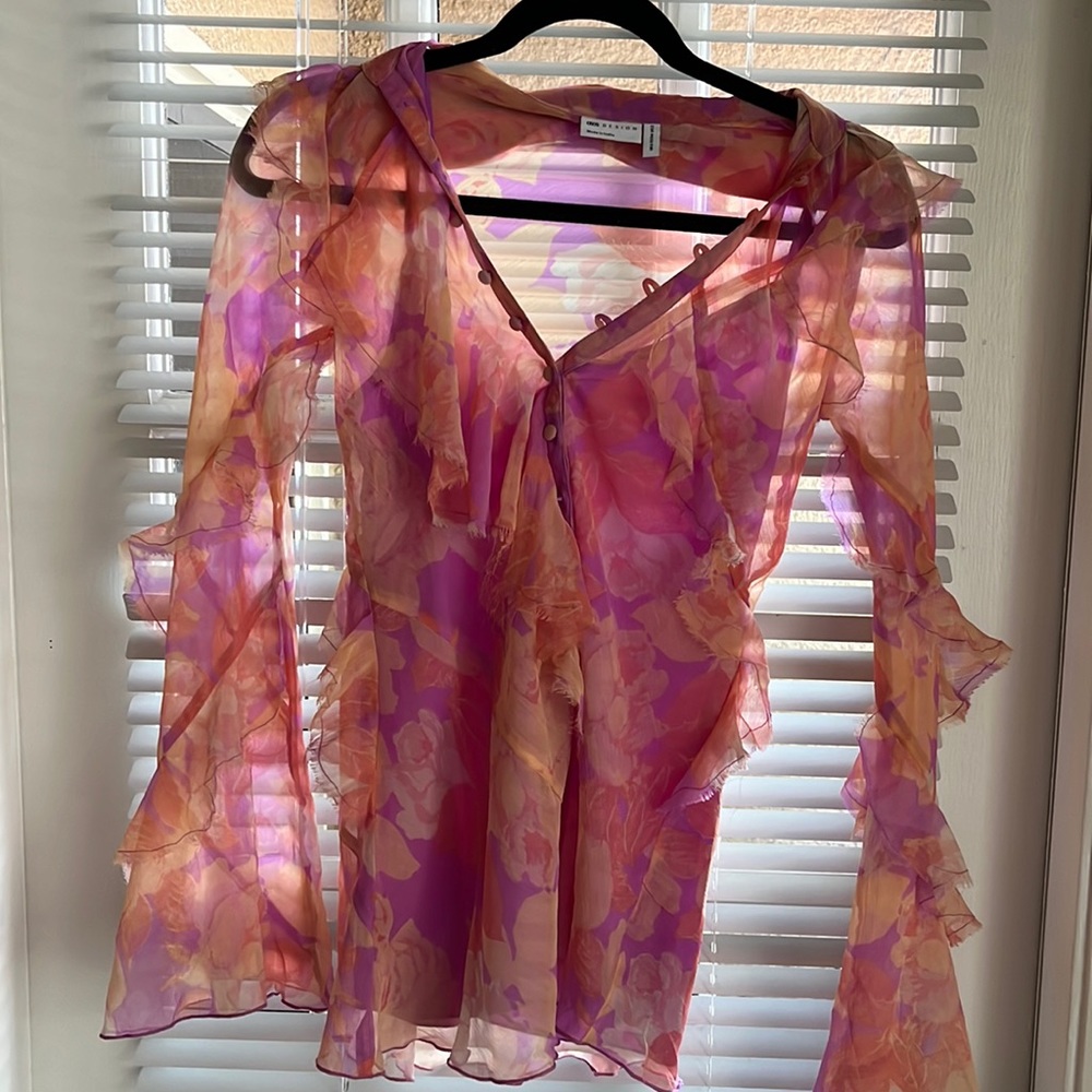 Asos (2): Pink/Orange/Fuscia long sleeve top